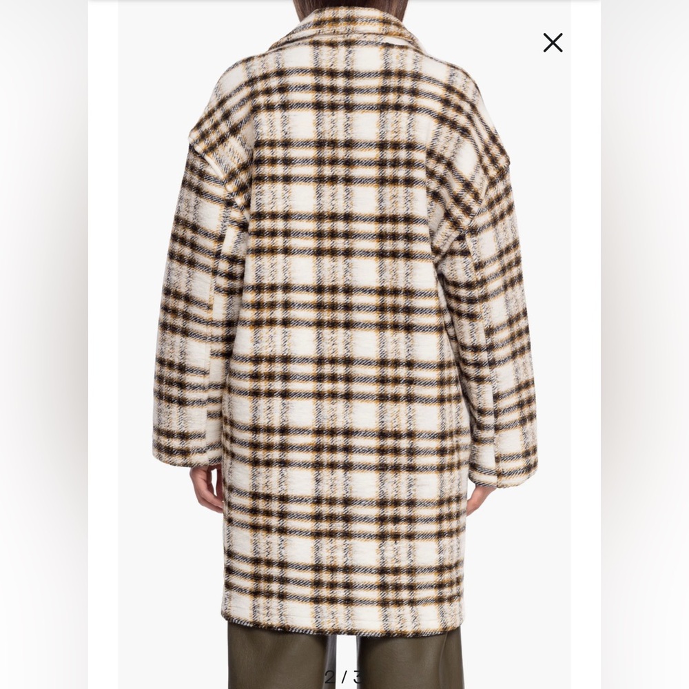 NWT BLANKNYC Plaid Lightweight Teddy Coat - Picture 2 of 6